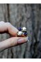 Set of 4 Adjustable Amethyst Rings - Natural Stone Pearls, Antique Euy55Iamt - 3