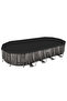 Power Steel Pool Set Oval 732x366x122centimeters - 2