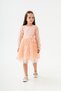 Girl's Evening Dress, Lace Sleeves, Bow Detail, Buckle Gift, 4-7 Years Old - 7
