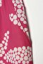 Pink-White Patterned Comfortable Fit Trousers with Elastic Waist - 5