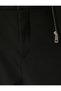 Straight Fit Viscose Blended Pocket Detailed Buttoned Fabric Trousers - 7