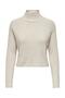 Turtleneck High Sweater Beige - 2