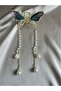 Variegated Patterned Butterfly Pearl Dangle Buckle - 6