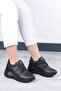 Chantal Black Matte Leather Women's Sneakers - 2