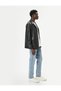 Faux Leather Jacket Slim Fit Double Breasted Collar Pocket Detail Buttoned - 3