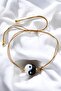 Yingyang Handmade Glass Murano Anklet Bracelet