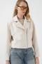 0717 Women's Short Cashmere Jacket - Ecru - 6