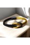 Magnet Steel Bracelet - Yellow Black - for Women and Men with Simple and Stylish Design - 4