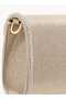 Embellished Crossbody Bag with Detachable Chain Strap and Flap Closure W 7 x H14 x D 19 cm - 5
