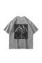 All Eyez on Me Printed Oversize Unisex Washable White Tshirt