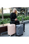 Moods Up Luggage with Cup Holder and USB Port, 20", Pink - 7