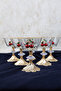 Krn Cherry Detailled Ice Cream Bowl - Milk Dessert Bowl Square 6-Piece Set - 2