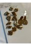 Vintage Gold Gold Color Wing Earrings - 6