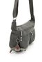 Sanmorris Women's Large Size Waterproof Crinkle Fabric Shoulder Bag with Compartments in Dark Gray Color - 5