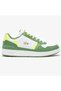 T-Clip Genuine Leather Men's Sneaker Casual Sports Shoes Green-White