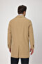 Madrid Men's Beige Peter Pan collar Spring Jacket-Trench Coat - 3