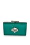 Green Color Satin Crystal Stone Evening Dress Bag Evening Bag Henna Bridal Bag Clutch