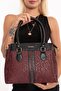 Elvin Burgundy Written Shoulder and Hand Bag - 5