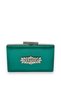 Green Color Satin Crystal Stone Evening Dress Bag Evening Bag Henna Bridal Bag Clutch