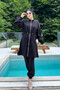 Sports lycra full coverage hijab swimsuit maddıe 4581 black - 4