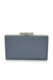 Navy Blue Matte Satin Evening Dress - Non-Scratch, Non-Handprint Portfolio Clutch Evening Bag Wedding