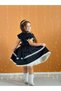 Black Vintage Baby Girl Dress, Birthday, Photo Shoot Dress, Suitable for 0-12 Years Old - 6