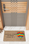 Modern Digital Printing It Is Forbidden to Bring Stress Externally with Balloons Door Mat