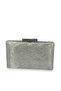Silver Gray Color Laser Waterway Patterned Evening Dress Bag Evening Bag Henna Bag