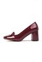 Adela Burgundy Color Women's Heeled Shoes - 7