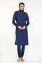 Full Covered Hijab Swimsuit Thandıe 1250 Dark Navy Blue Remsa Swimsuit - 4