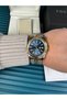 Man's Wristwatch Bicolor Jubile Cord Trend and Stylish Dial Navy Blue 2 Years Warranty Waterproof