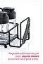 4-Piece Double-Lid Glass Spice Rack Set with Metal Stand, Napkin Holder, and Wet Wipe Compartment - Restaurant Cafe - 3