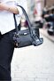 Midi Size Women's Black Tote Bag - Dora - 4