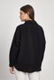 Black Oversized Classic Shirt 4316A - 5
