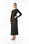 Bürümcük النسيج Draped قارب الرقبة بلوزة - 2