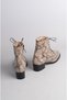 Selection Y075 Genuine Leather Special Production Heeled Women's Boots (Heel Height: 4 cm) Beige Hopper - 5