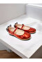 Girls' Red Patent Leather Butterfly-Figured Orthopedic Stylish Ballet Flats - 3
