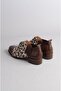 Select 273 genuine leather special production women's shoes (heel height: 3.5cm) coffee leopard - 6