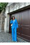 Women's Elegant Belted Suit Women's Belt Detailed Elite Suit - 4