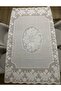Pvc Oilcloth Lace Look Non-Slip Liquid Proof Non-Perforated Kitchen Table Cloth with Flower Motif 120 X152 - 3