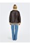 Newlis Women's Brown Coat ( 15300262 -Mole) - 2