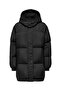 Vilma down Women's Black Hooded Coat
