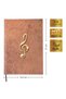 Music Notebook (Left Cut Line Without Keys) + Multi-Colored Planner 100% Handmade (A/5) - 6