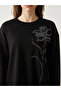 Black Stone Oversize Women's Sweatshirt Tunic - 3