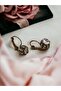 Zircon Stone Spiral Earrings
