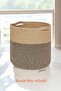 Jute Wicker Organizer Basket, Wicker Woven Organizer Basket, Laundry, Bathroom, Living Room Basket