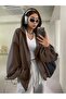 Women's Brown Full Zip Cardigan - 4