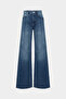High Waist Wed Leg Mid Blue Extra Wide Leg Jeans