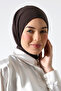 حجاب نسائي جاهز للارتداء وشال عملي بني - 4