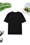 Stay Print Women's Cotton Combed Basic Round Neck Black T-Shirt - 2